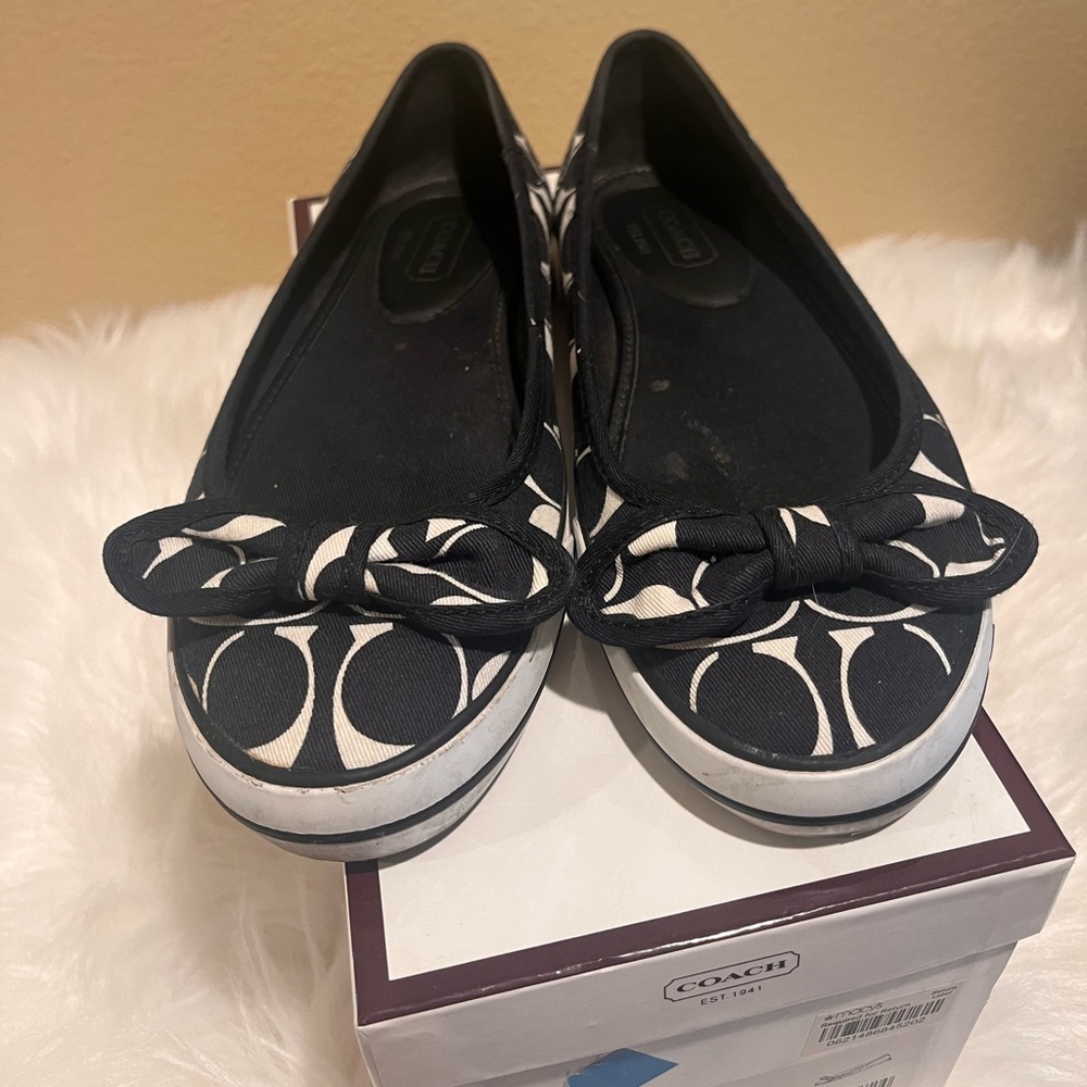 “Margie” Coach Ballet Flats